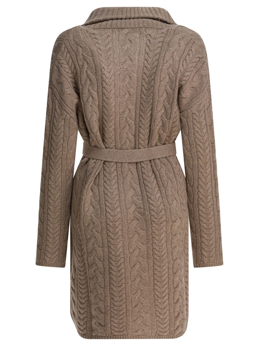 Max Mara Beige Wool And Cashmere Cardigan