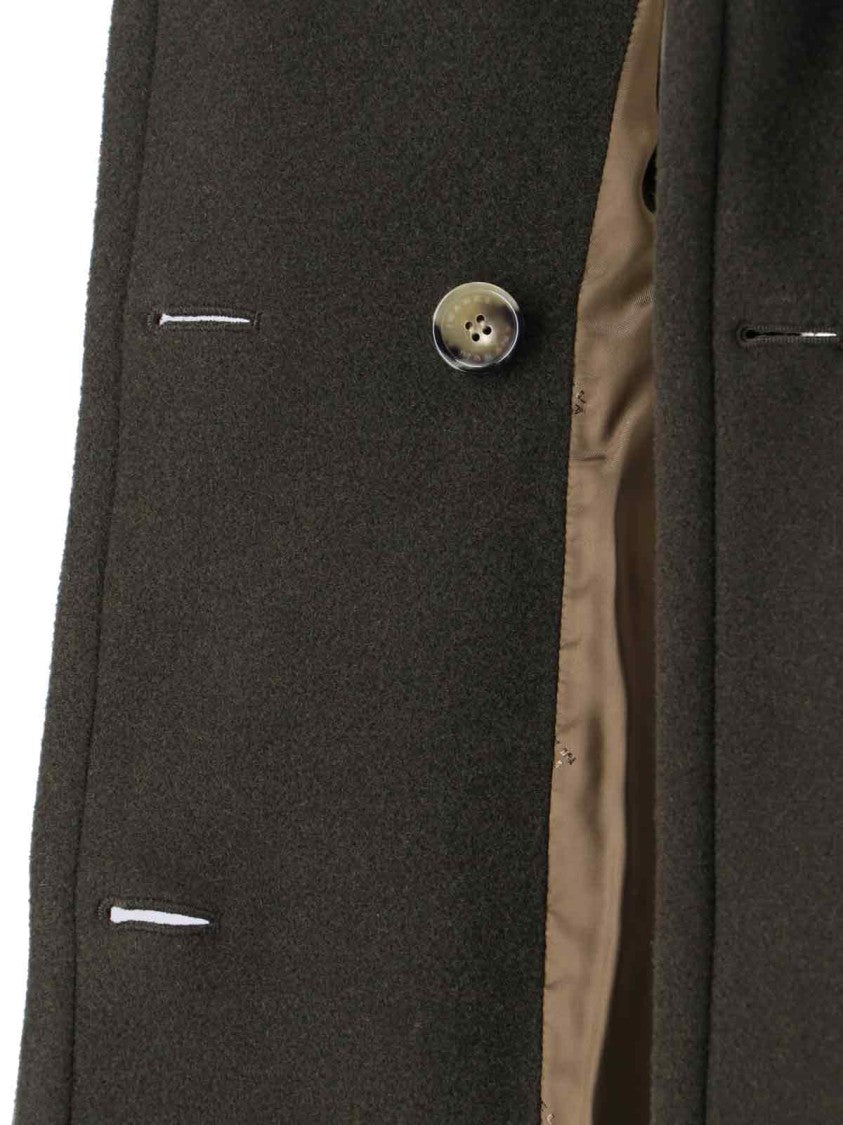 Isabel Marant Double-Breasted Green Jacket With Structured Collar And Large Buttons