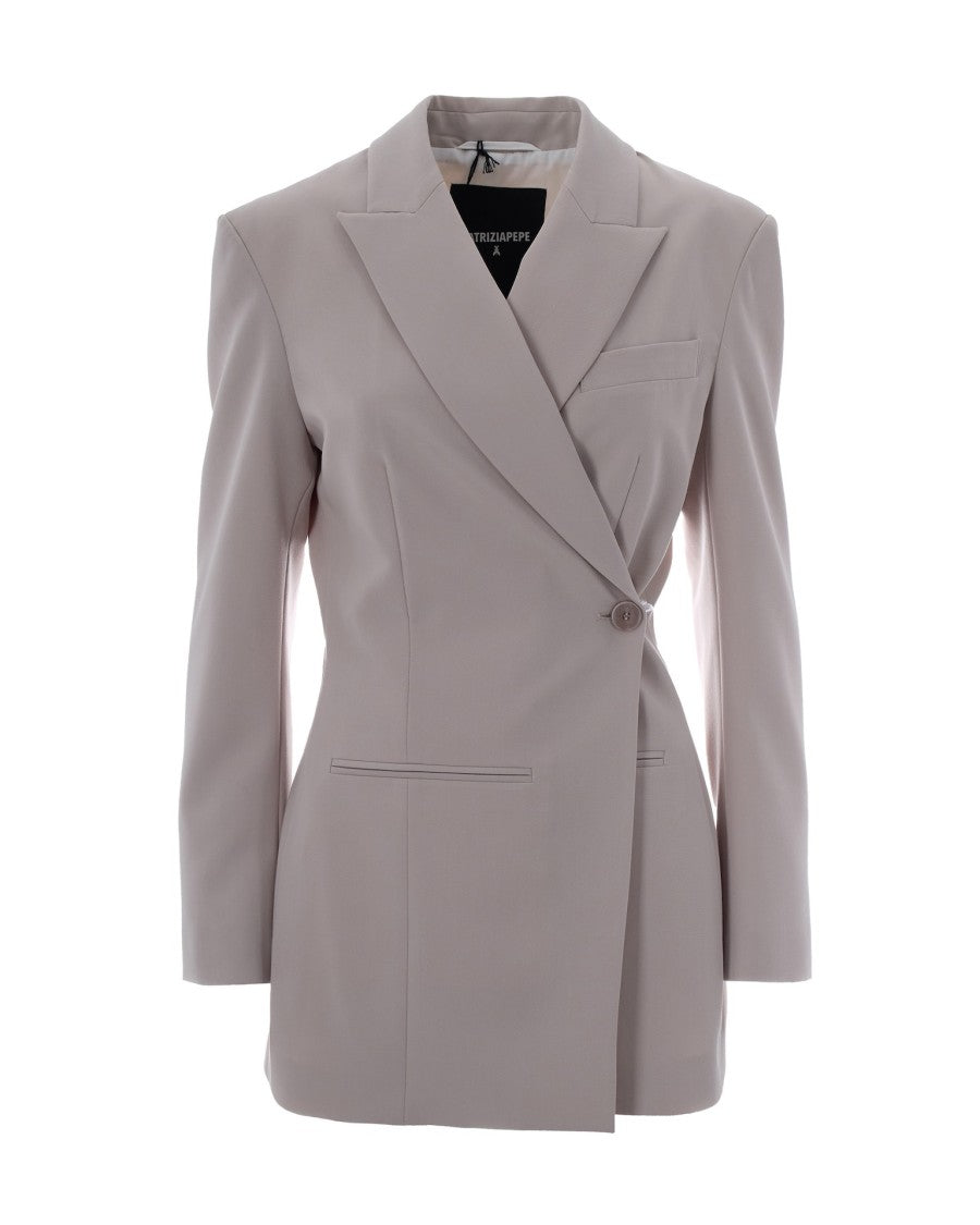 Patrizia Pepe Cloud Gray Wallet Blazer