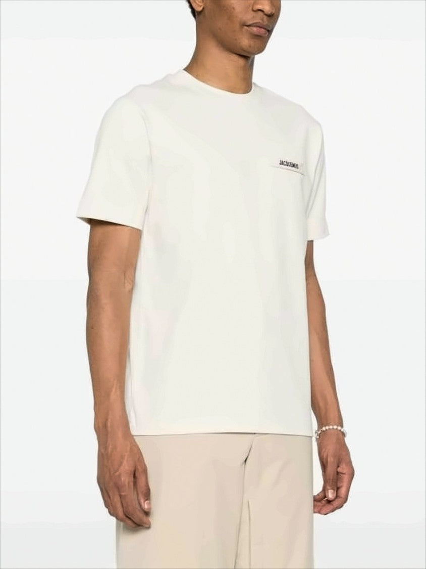 Jacquemus Relaxed-Fit Crew Neck Jacquemus T-Shirt With Rectangular Patch