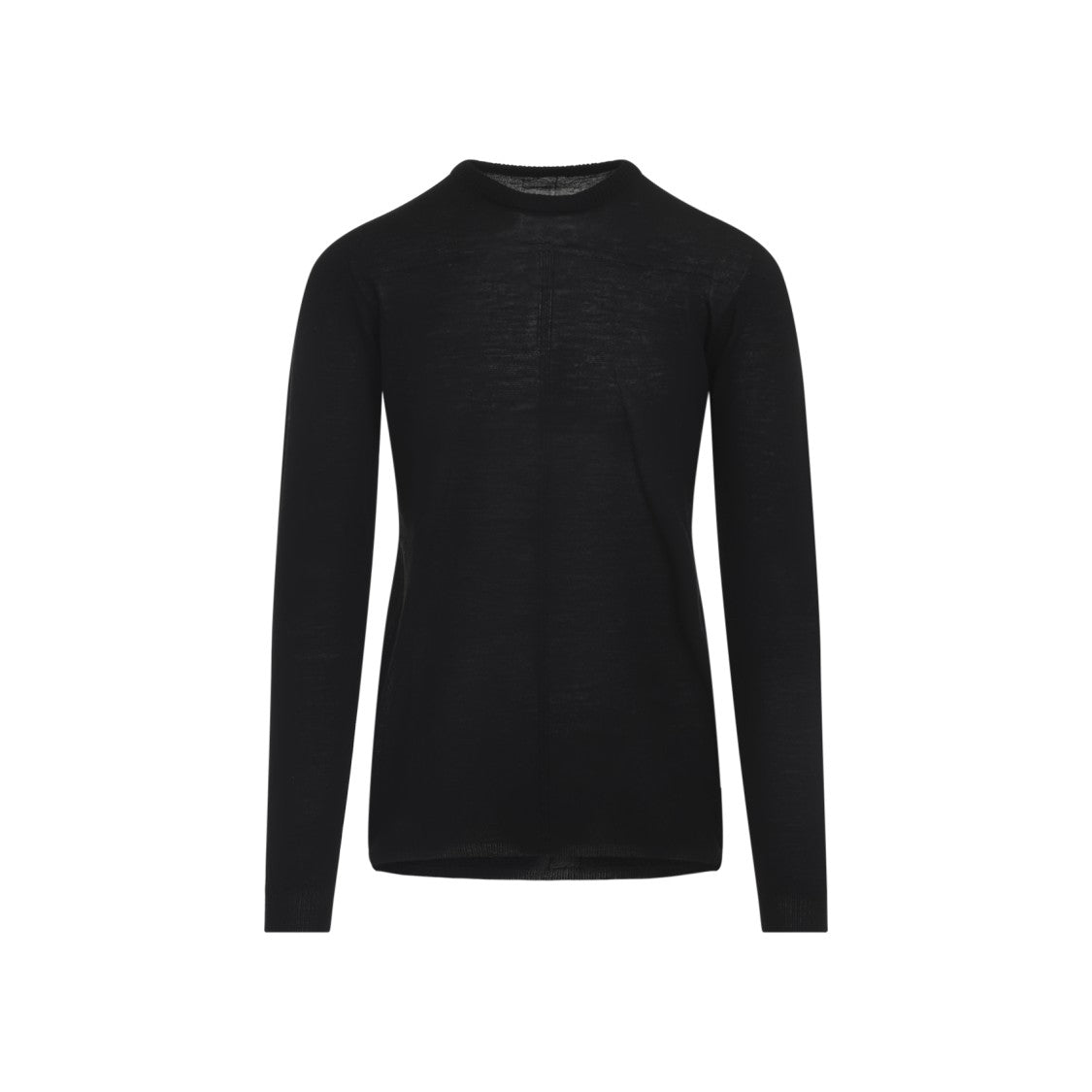 Rick Owens Tailored Knit Top With Vertical Seam In Virgin Wool