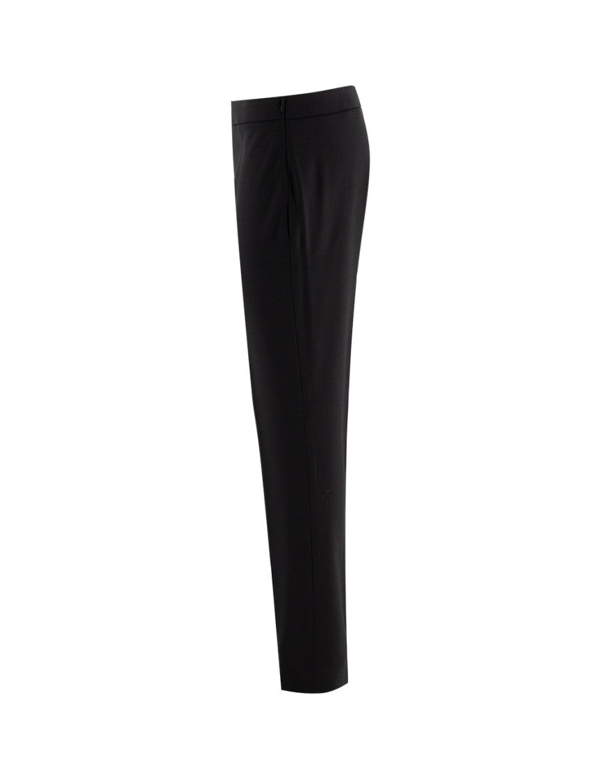 Fabiana Filippi Skinny Black Trousers With Side Zip Fastening