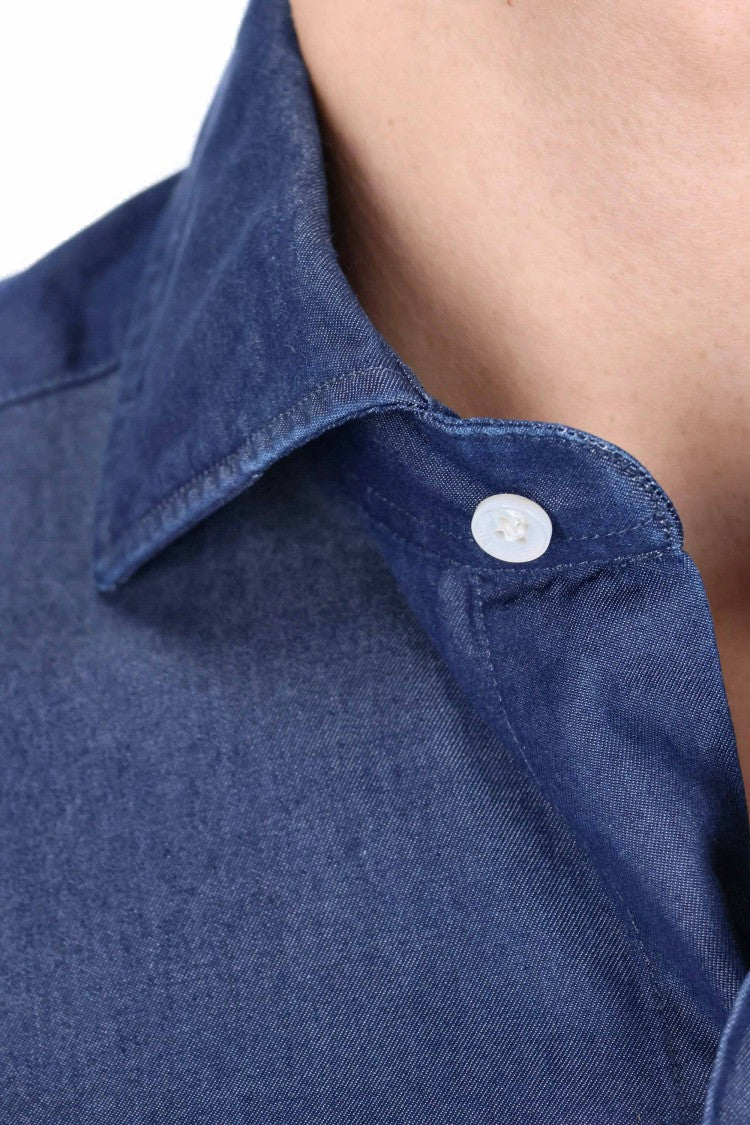 Barba Dandylife Line Tailored Denim Shirt