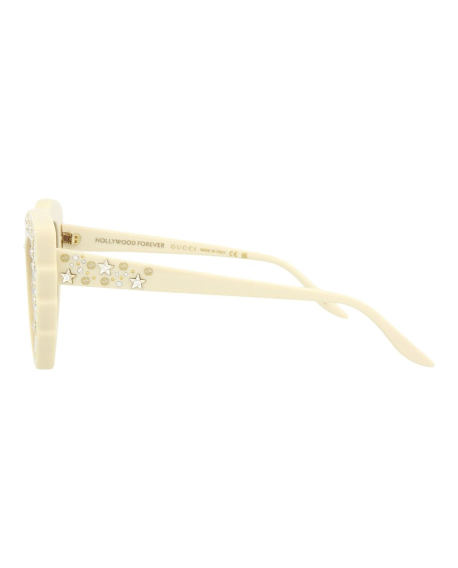 Gucci Cat Eye-Frame Sunglasses With Star Motifs And Velvet Case
