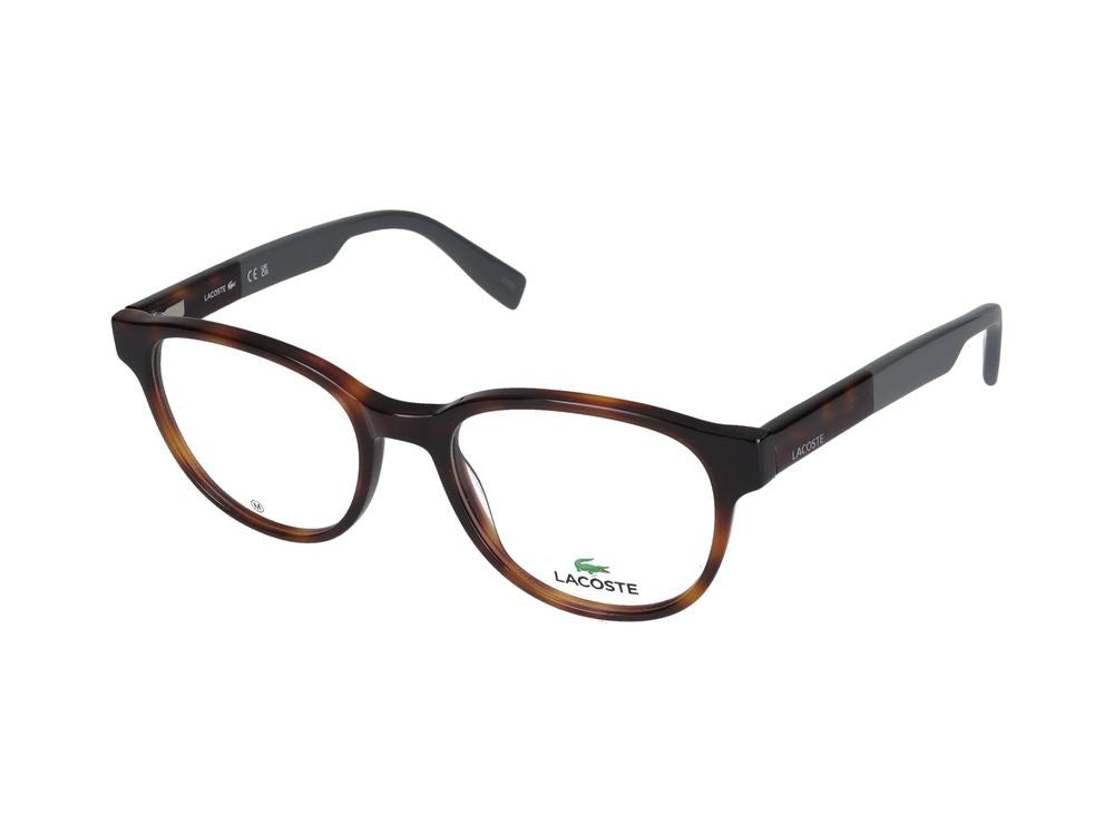 Lacoste Havana L2921 Acetate Round Eyeglasses