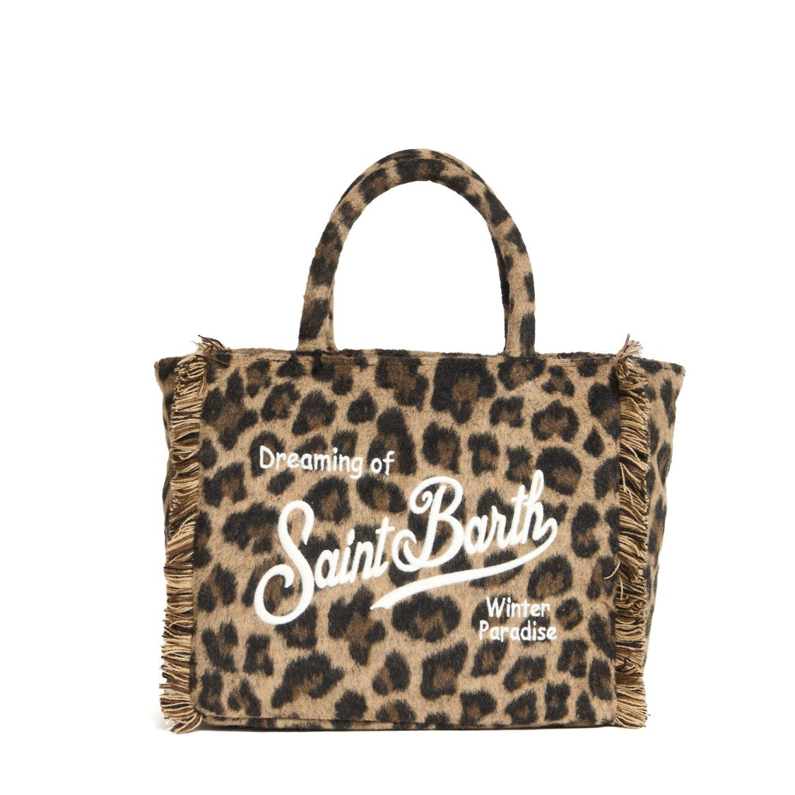Mc2 Saint Barth Colette Bag In Leopard Felt