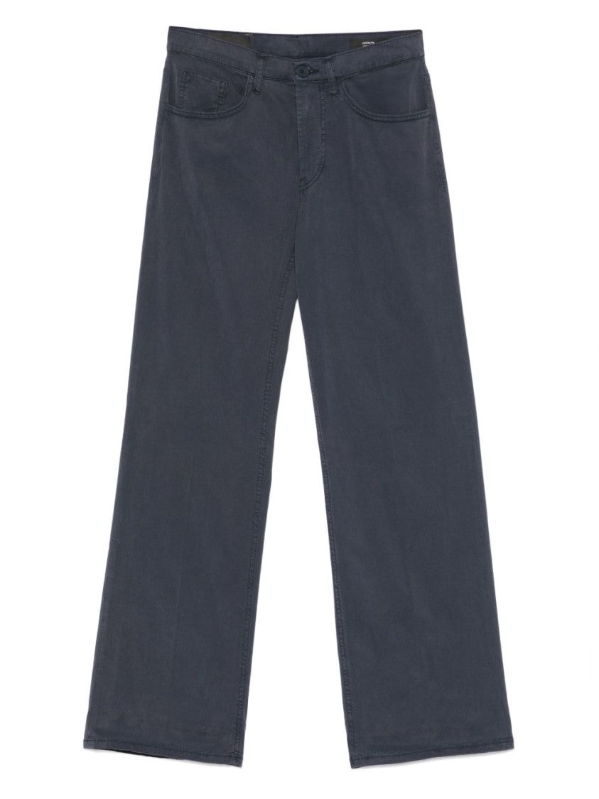 Dondup Wide-Leg Denim Jeans With Classic Five-Pocket Design