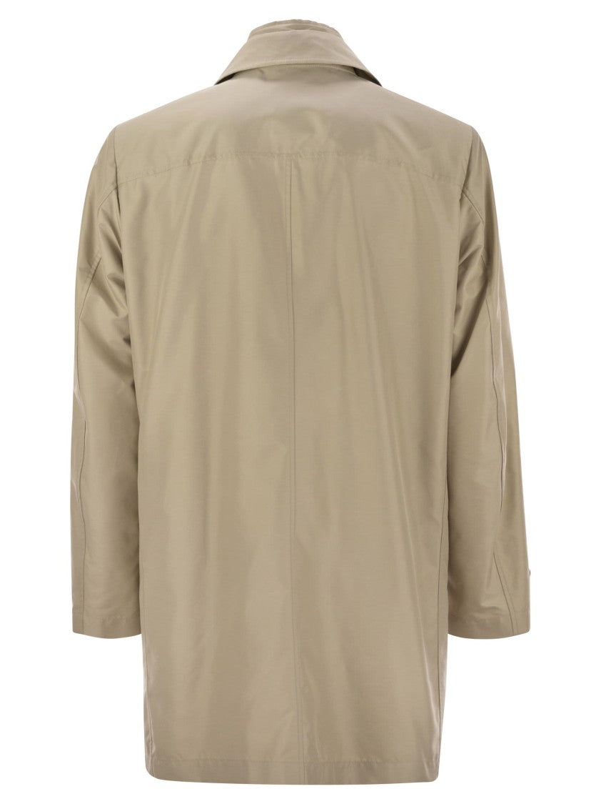 Fay Morning Coat In Technical Cotton