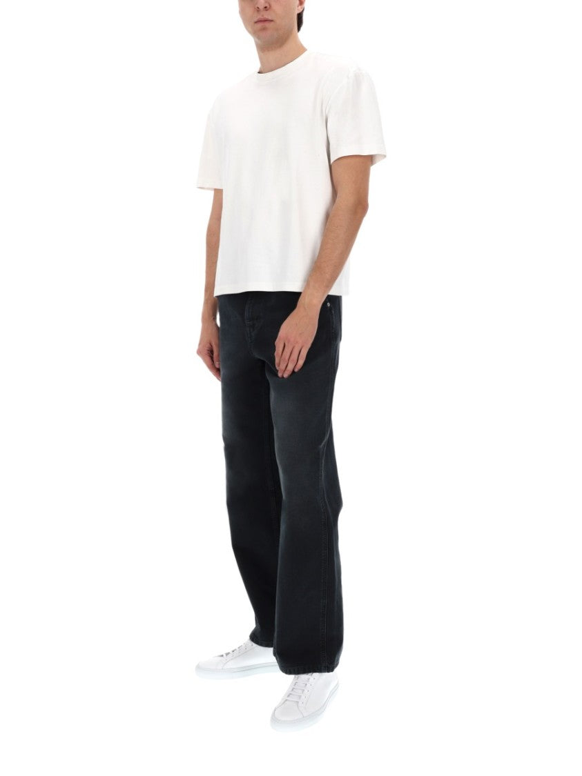 Marni Faded Black Wide Straight Leg Jeans