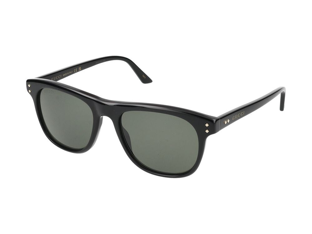 Gucci Black Diamond Accents Square Frame Acetate Sunglasses