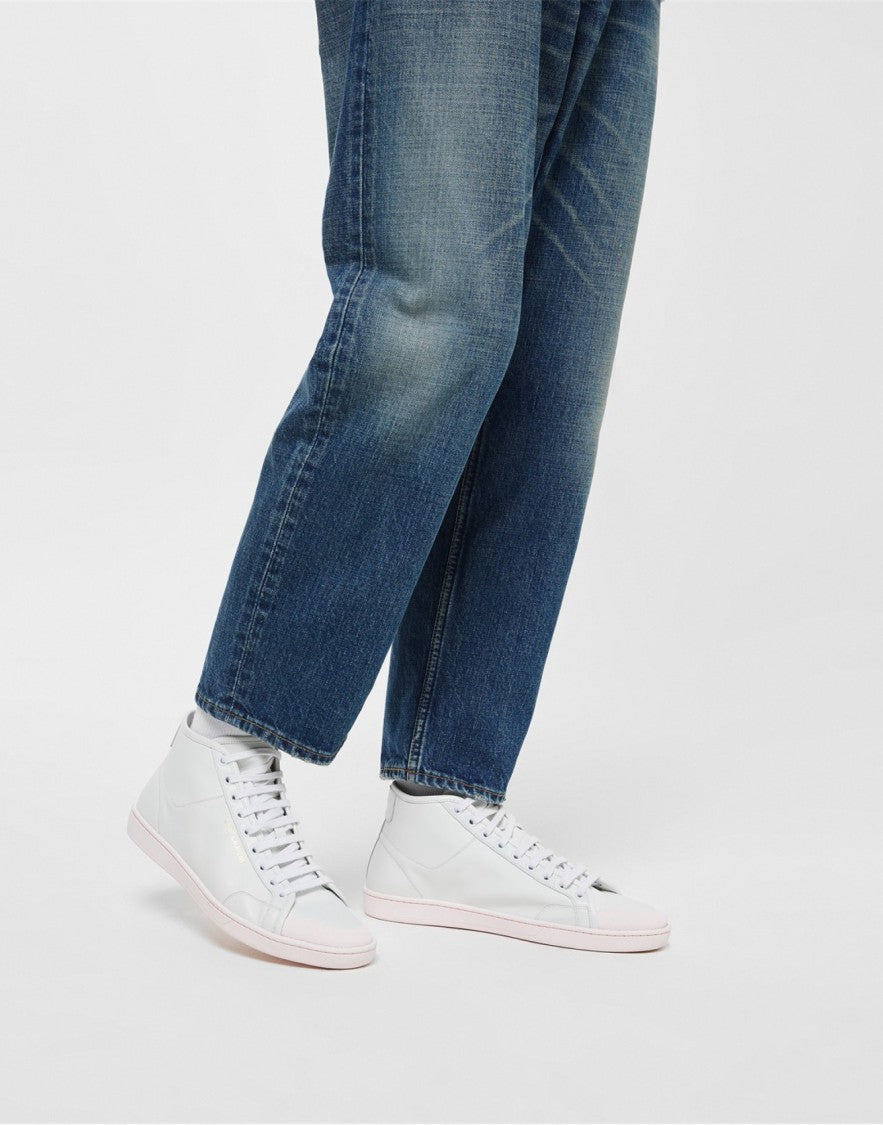 Saint Laurent Sl/39 Logo Mid-Top Sneakers