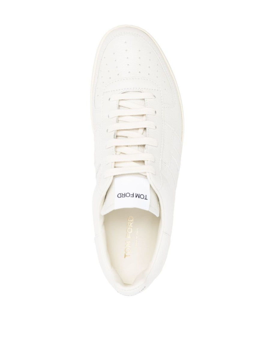 Tom Ford White Leather Sneakers