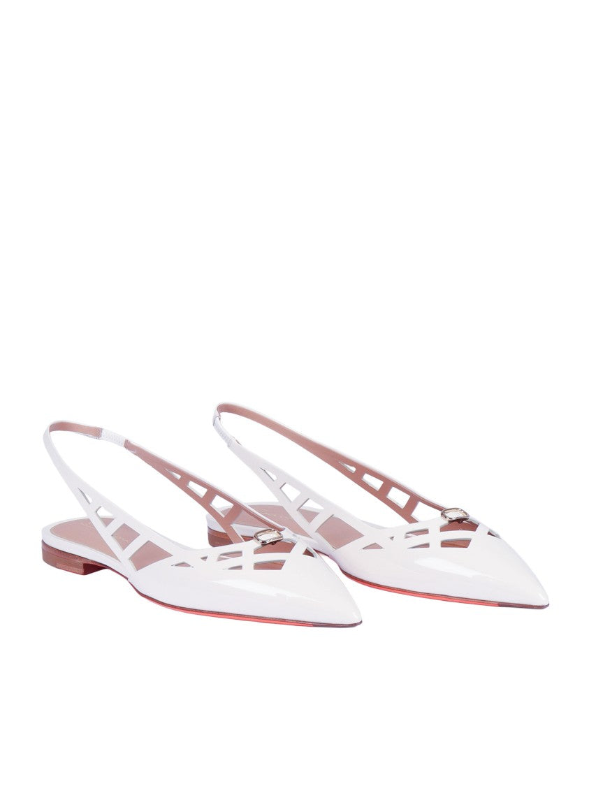 Santoni Stella Flat Pointed Slingback Flats