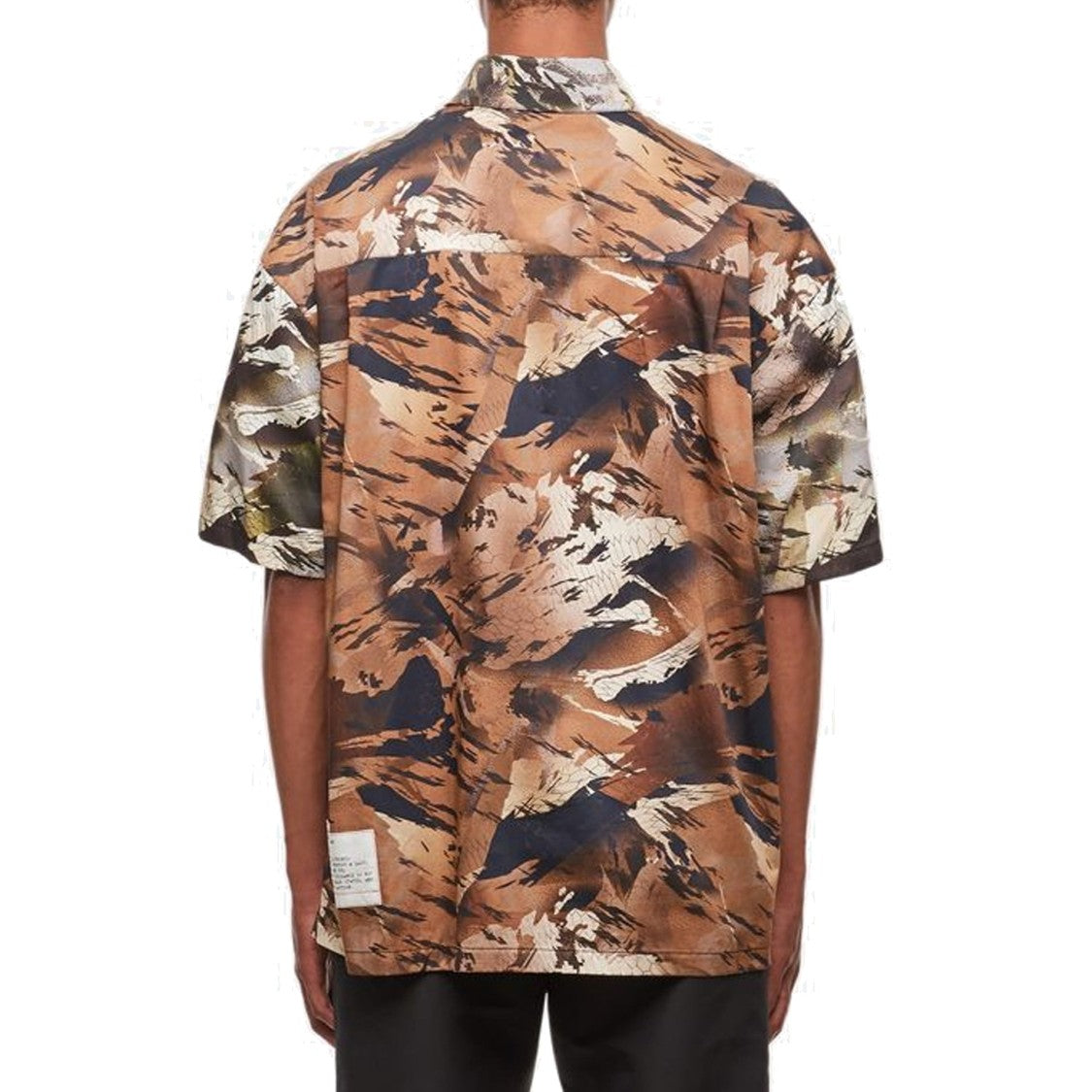 Heron Preston Stylish Camouflage Popline Shirt