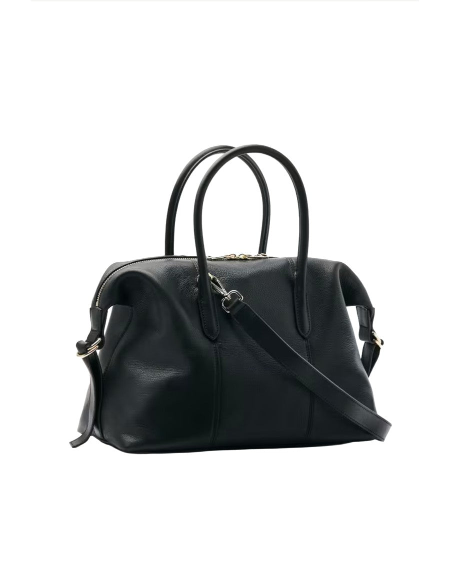 Patrizia Pepe Structured Smooth Leather Handbag