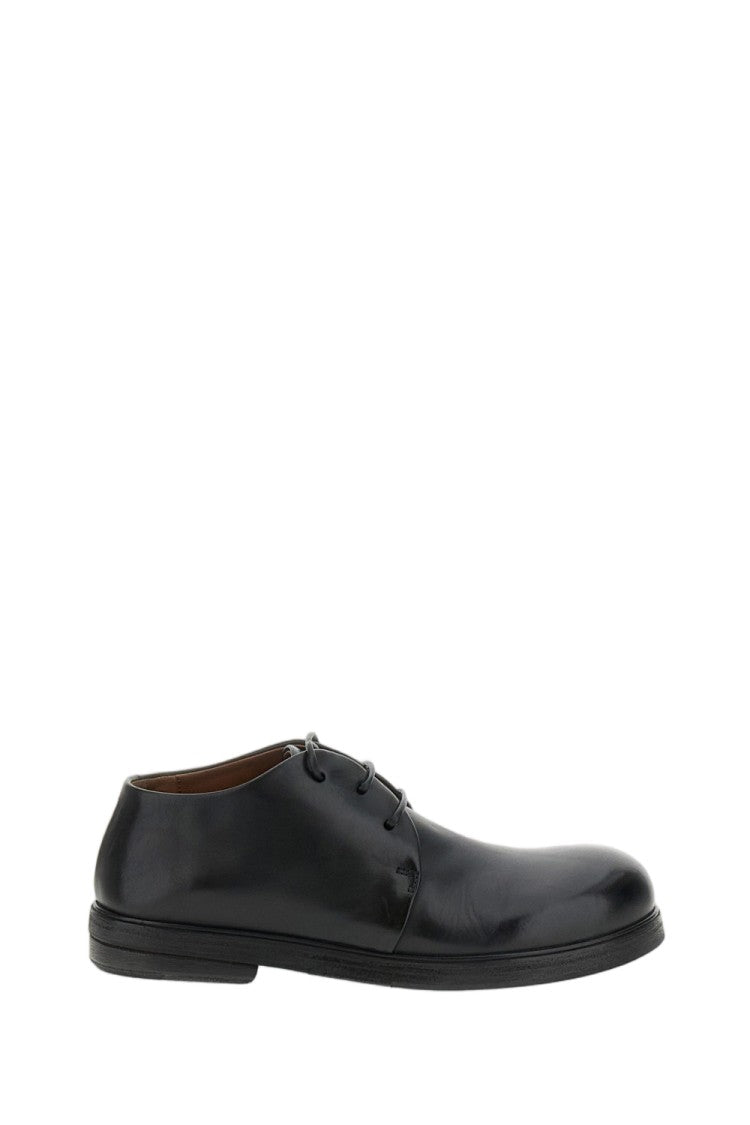Marsèll Black Derby Zucca Zeppa Blake-Stitch Leather Derby Shoes