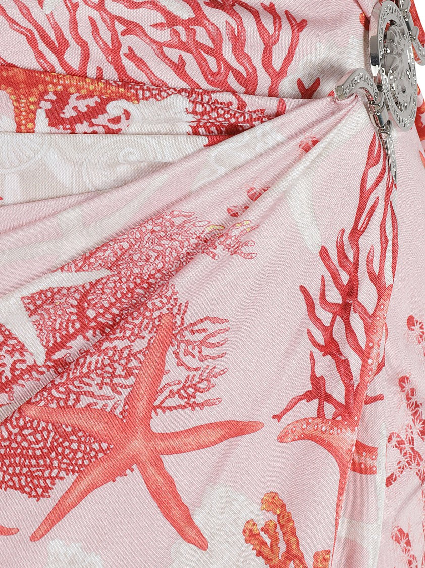 Versace Coral Starfish Print Skirt