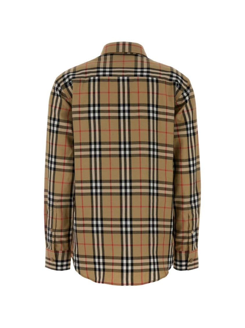 Burberry Checkered Pattern Cotton Shirt