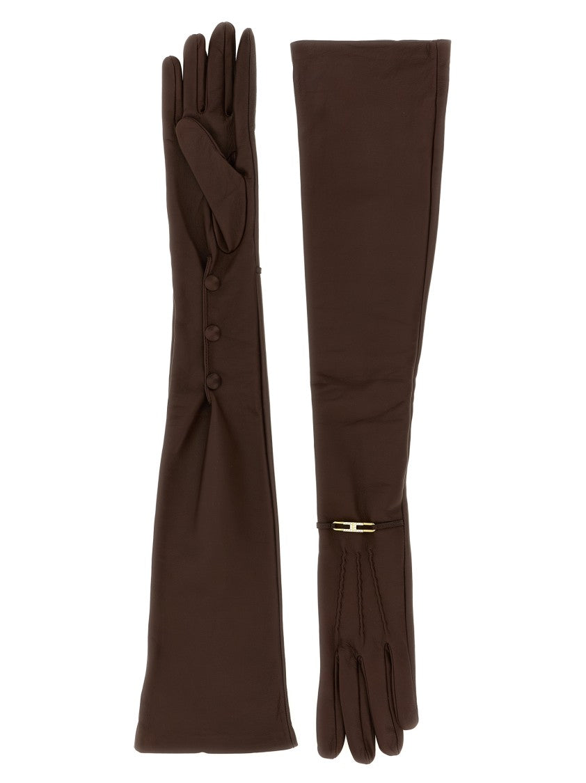 Elisabetta Franchi Nappa Gloves