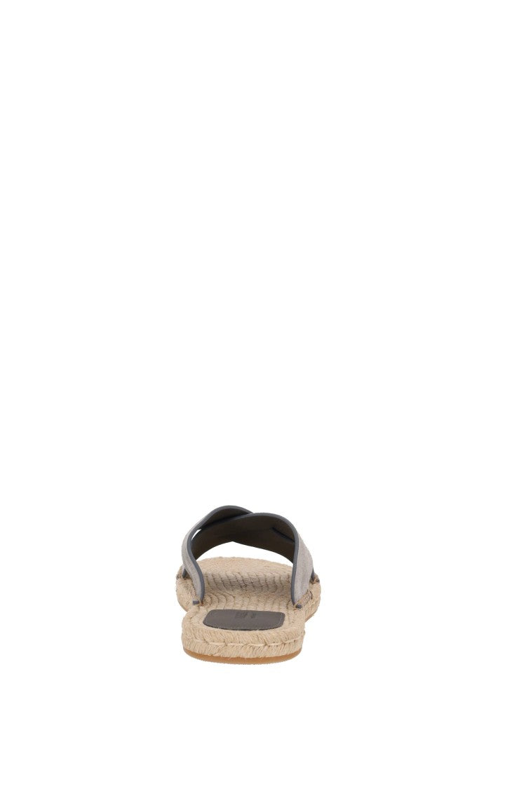 Zegna Suede Leather Smart Casual Sandals
