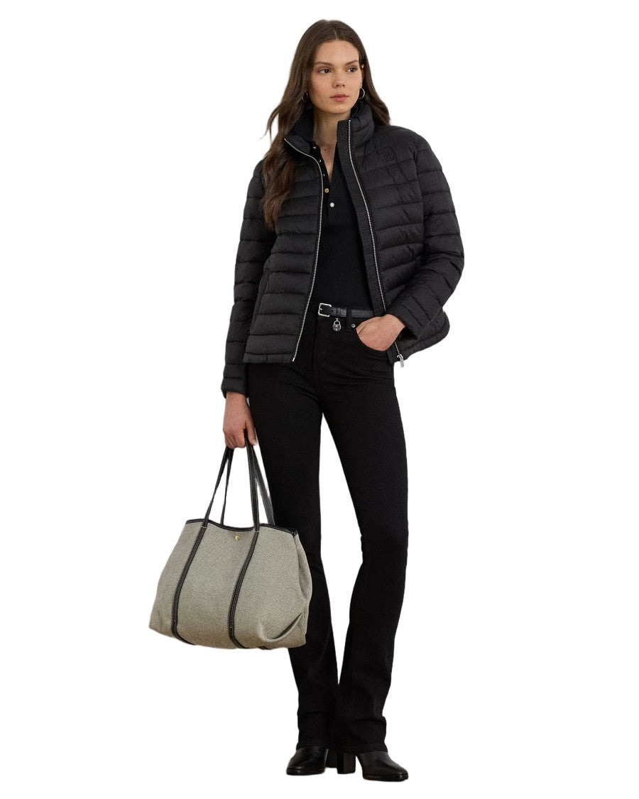 Lauren Ralph Lauren Quilted Insulated Down Coat With High Collar