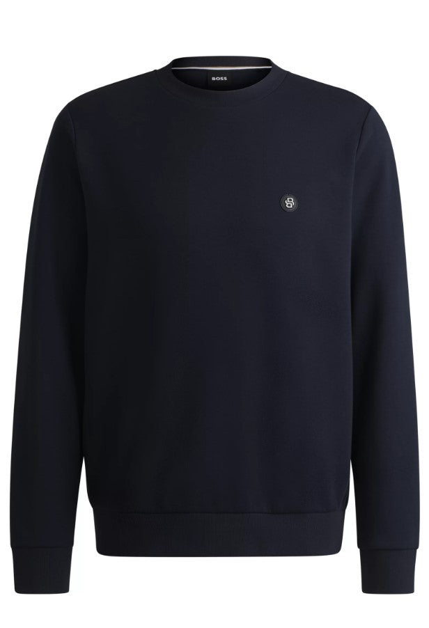 Boss C-Sharpe Crewneck Sweatshirt With Double B Monogram