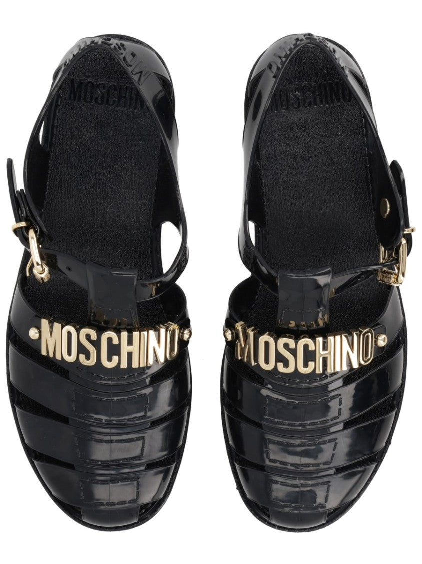 Moschino Jelly Cage Like Mesh Sandals