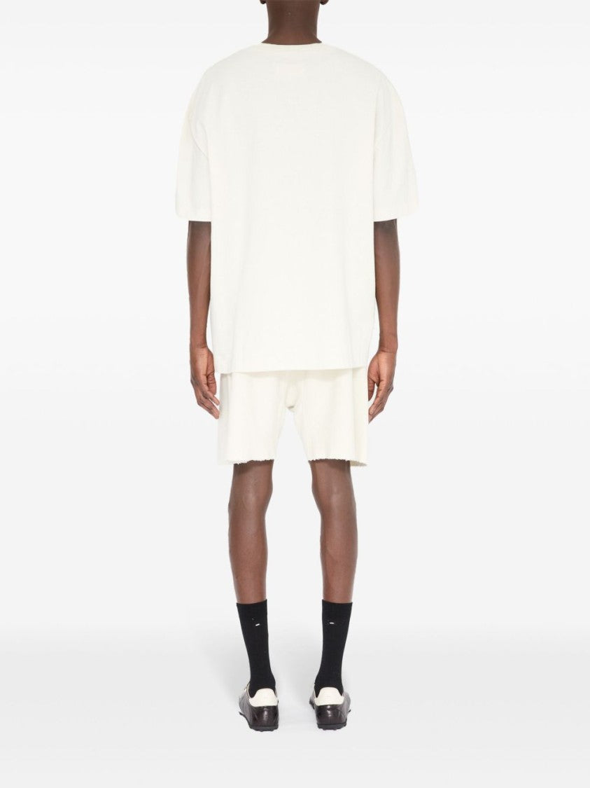 Maison Margiela Relaxed Fit White Cotton T-Shirt