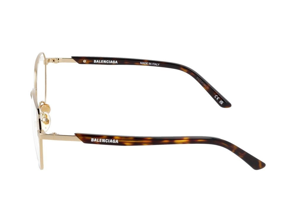 Balenciaga Eyeglasses Bb0249o 002 Gold Havana Transparent 55/16/145