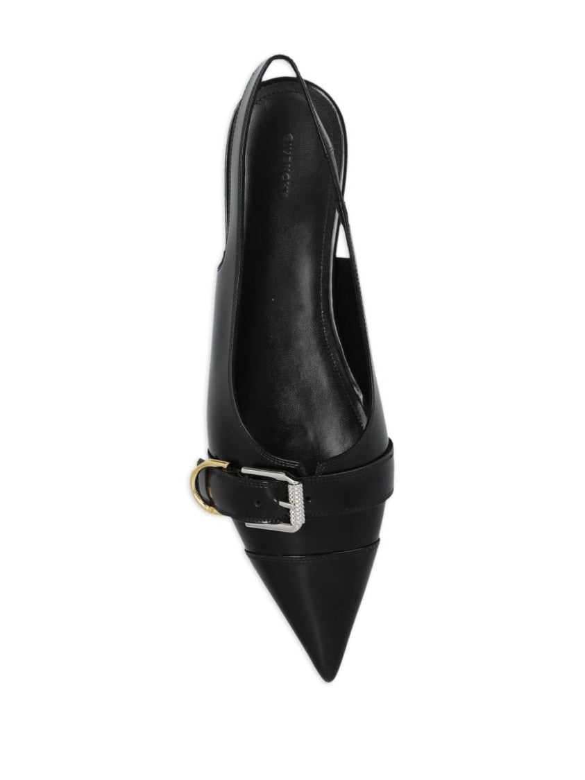 Givenchy Ballerina Flat Shoes With Luxurious Calf Leather And Iconic Buckle Detail