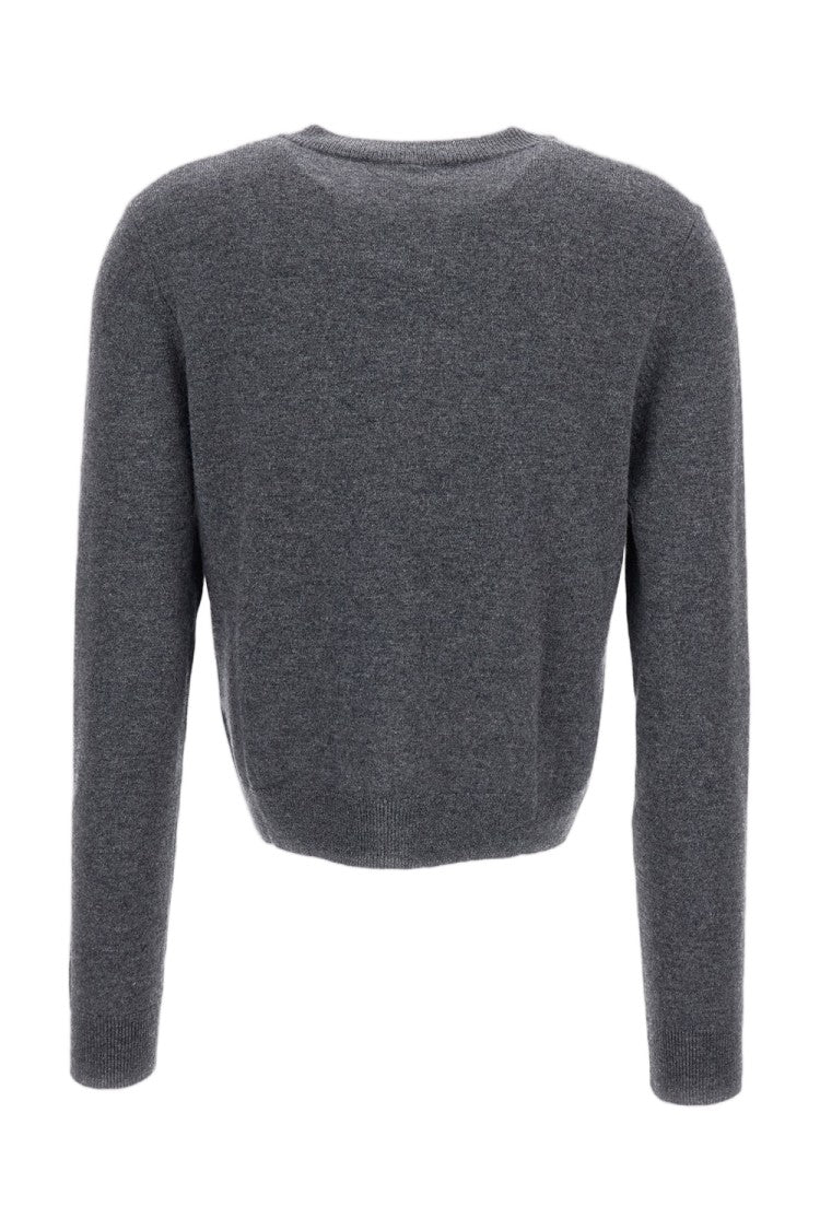 Lisa Yang Grey Wilona Cropped Cashmere Cardigan