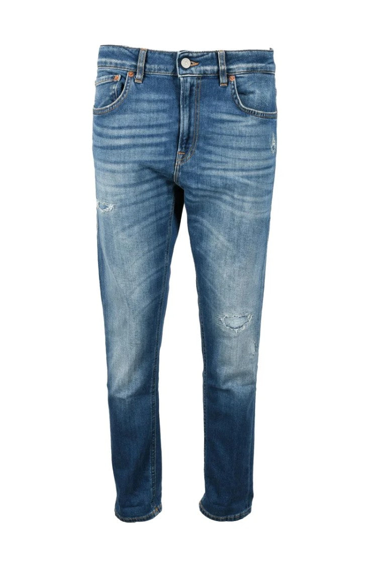 Dondup Blue Mila' Cotton Jeans