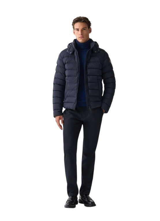 Colmar Black Versatile Removable Hood Down Jacket