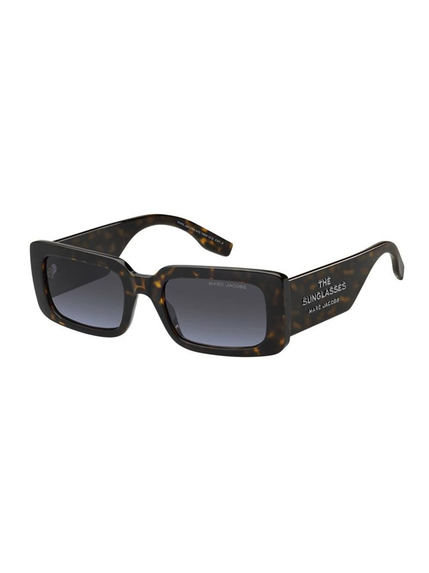 Marc Jacobs Bold Square Tortoiseshell Sunglasses With Glossy Finish
