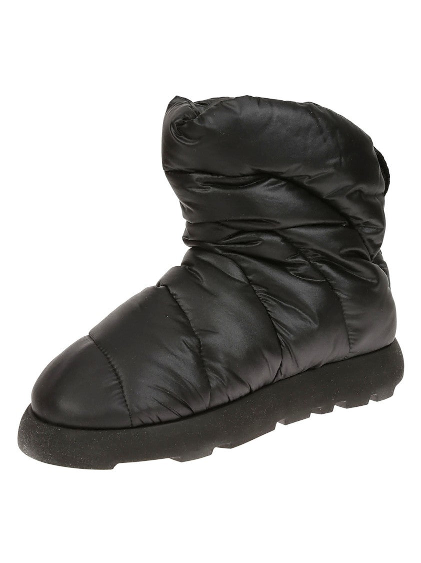 Piume Studio Quilted Black Padded Boots With Vegan Insulation