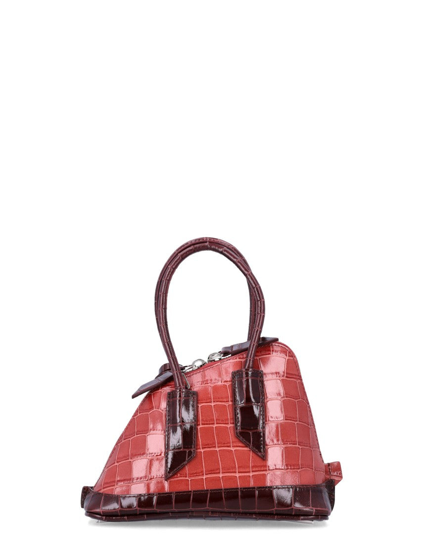 The Attico Sant Abreoeus Crocodile-Embossed Mini Handbag