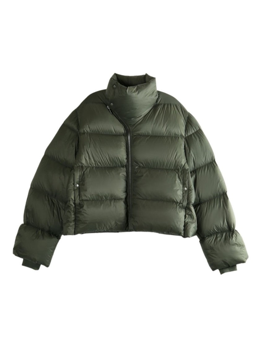 Rick Owens Turtle High-Collar Boxy Down Jacket