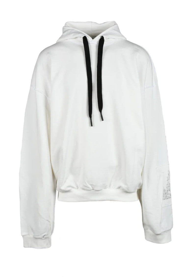 Takeshy Kurosawa White Cropped Cotton Sweatshirt