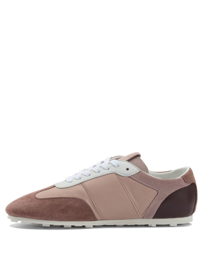 Marni Retro-Inspired Low-Top Leather Sneakers With Logo Accents
