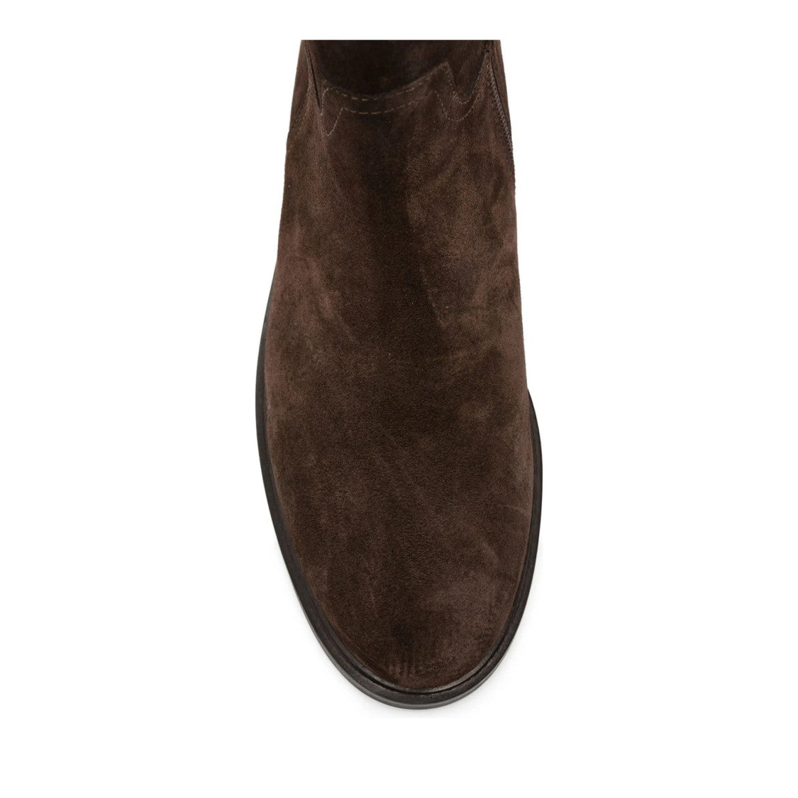 Adrianna Feretti Brown Metallic Buckle Suede Boots