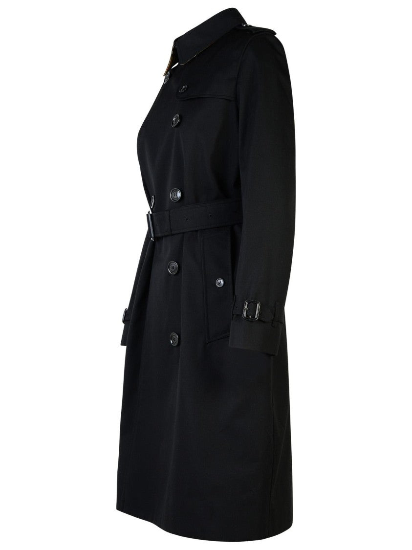 Burberry Kensington' Black Polyester Trench Coat