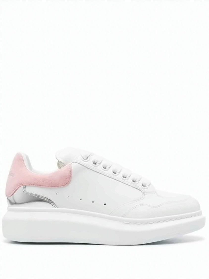 Alexander Mcqueen Smooth White Calf Leather Sneakers