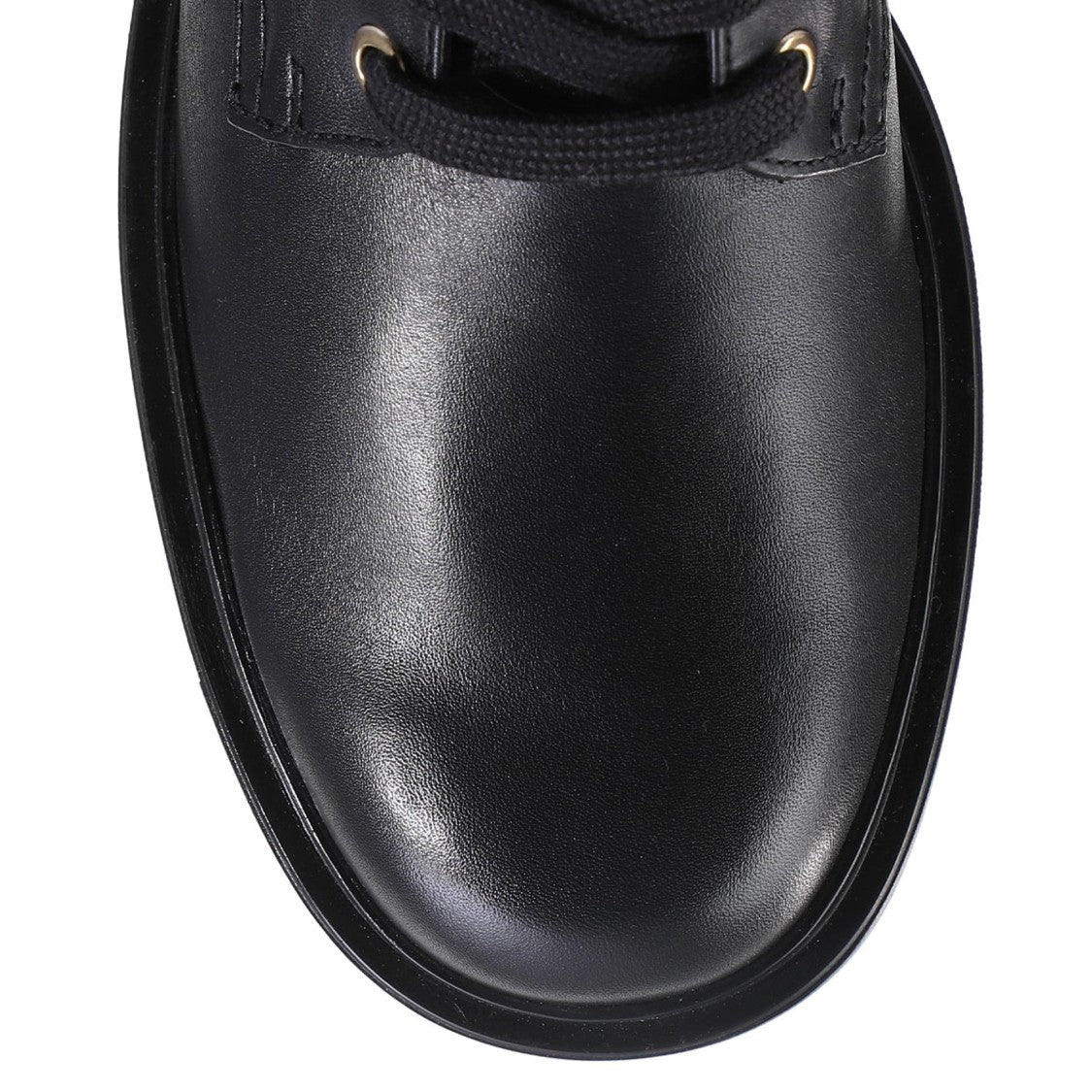 Högl Black Nick Smooth Leather Metallic Buckle Ankle Boots