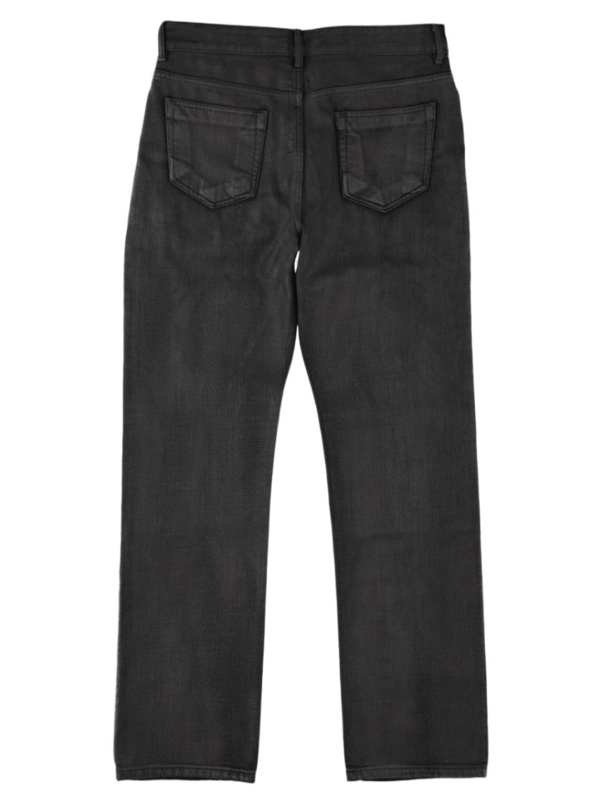Drkshdw By Rick Owens Fog Cut Straight-Leg Rivet Detail Cotton Jeans