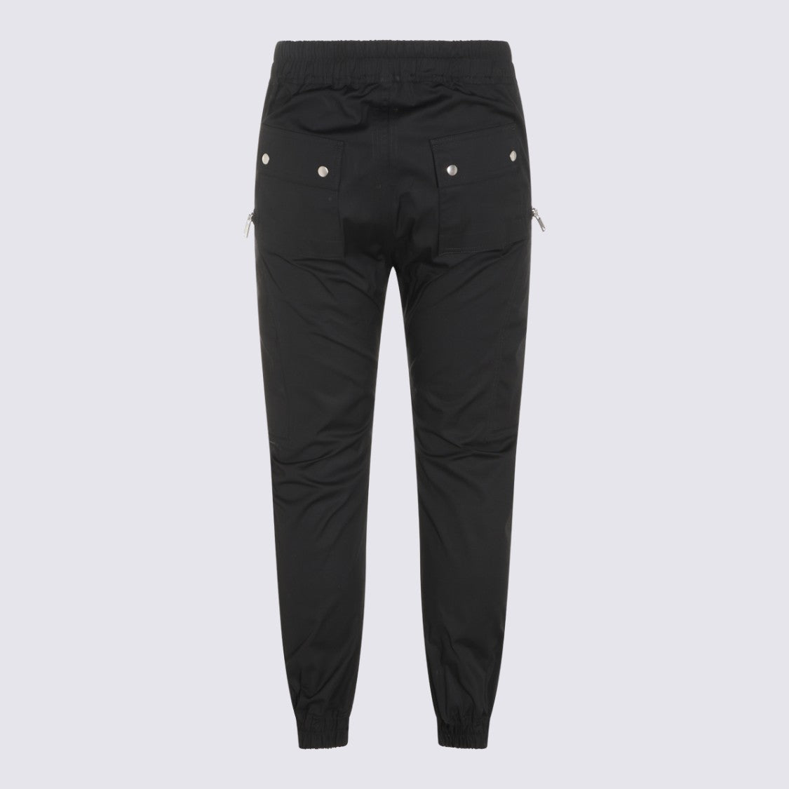 Rick Owens Slim Fit Casual Trousers With Zippered Details