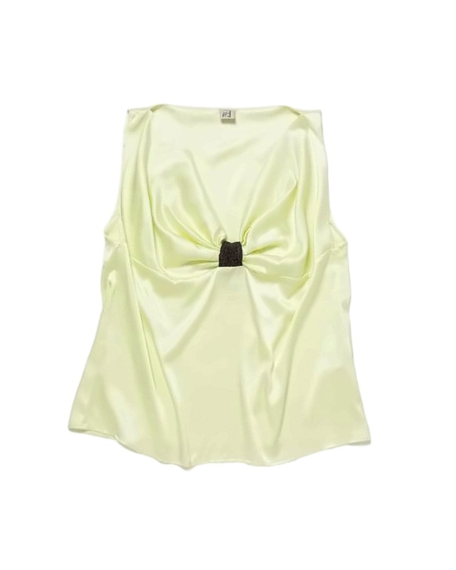 Baserange Gathered Silk Tank Top With Elegant Detailing