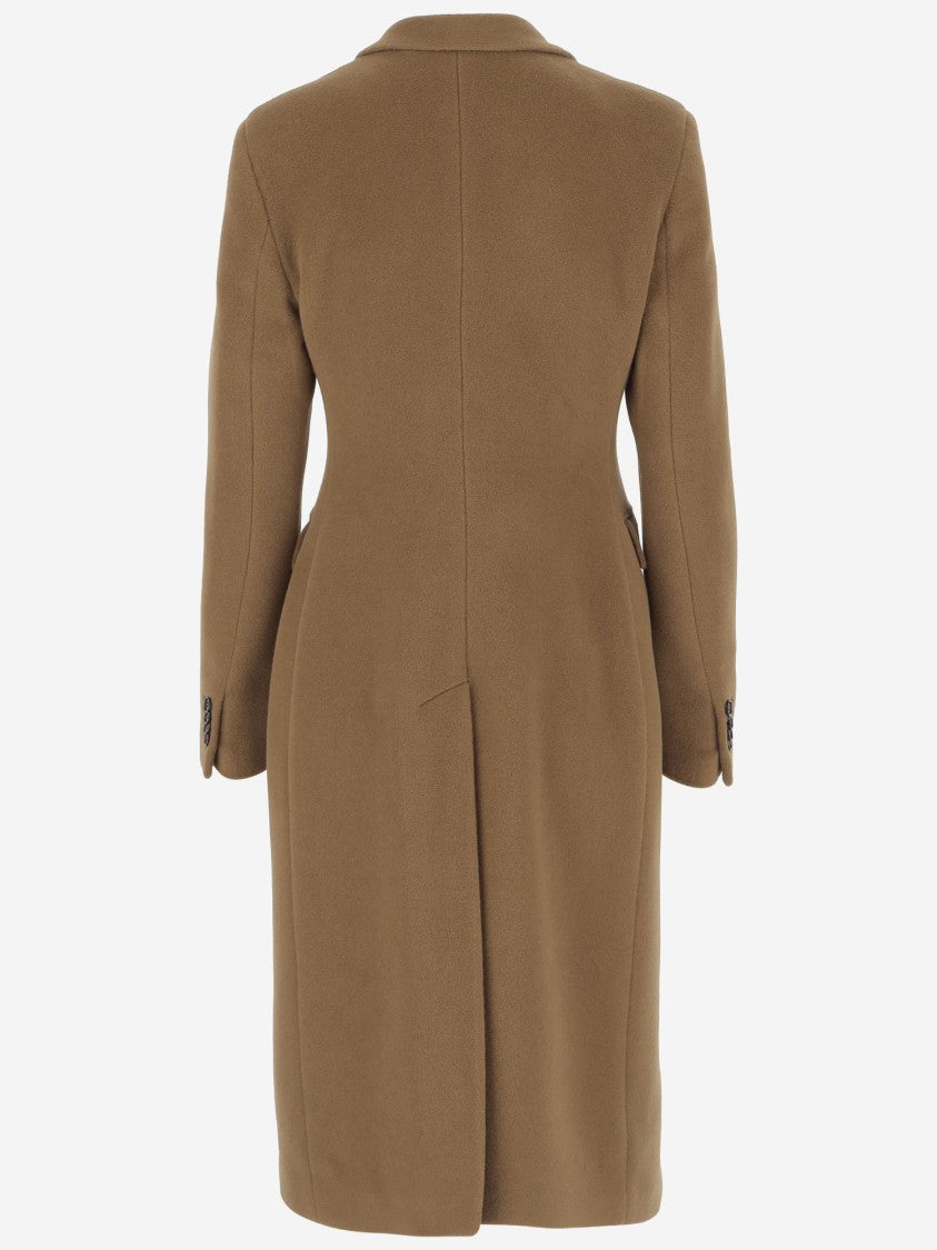 Tagliatore Angora And Wool Double-Breasted Coat