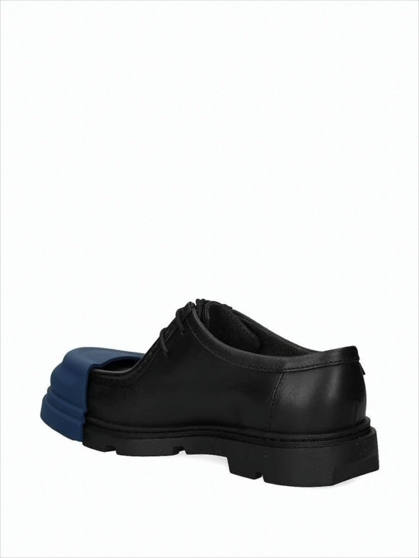 Camper Sleek Black Leather Loafers