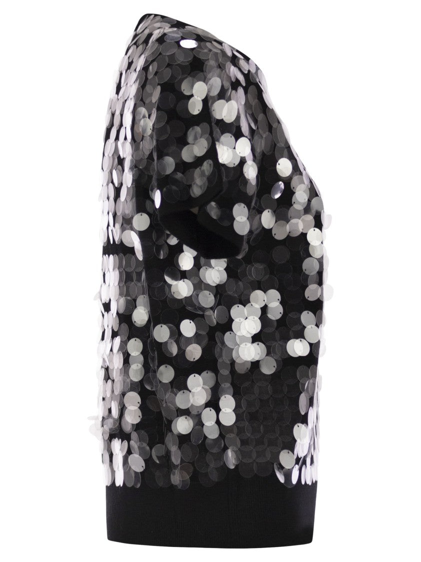 Max Mara Saio - Wool Sweater With Sequins