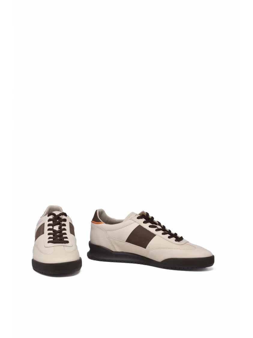 Paul Smith Beige Brown Low-Top Suede Panel Sneakers